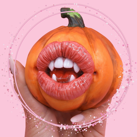 Pop Surreal Double-Faced Pumpkin – Vampire Mouth and Eye