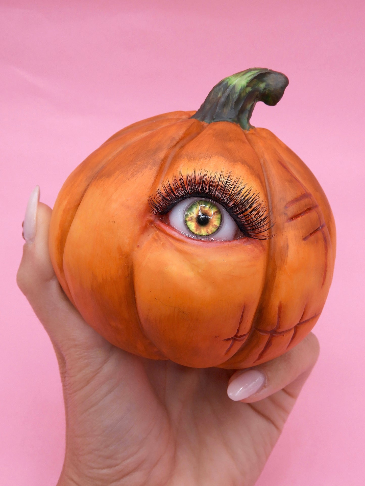 Pop Surreal Double-Faced Pumpkin – Vampire Mouth and Eye