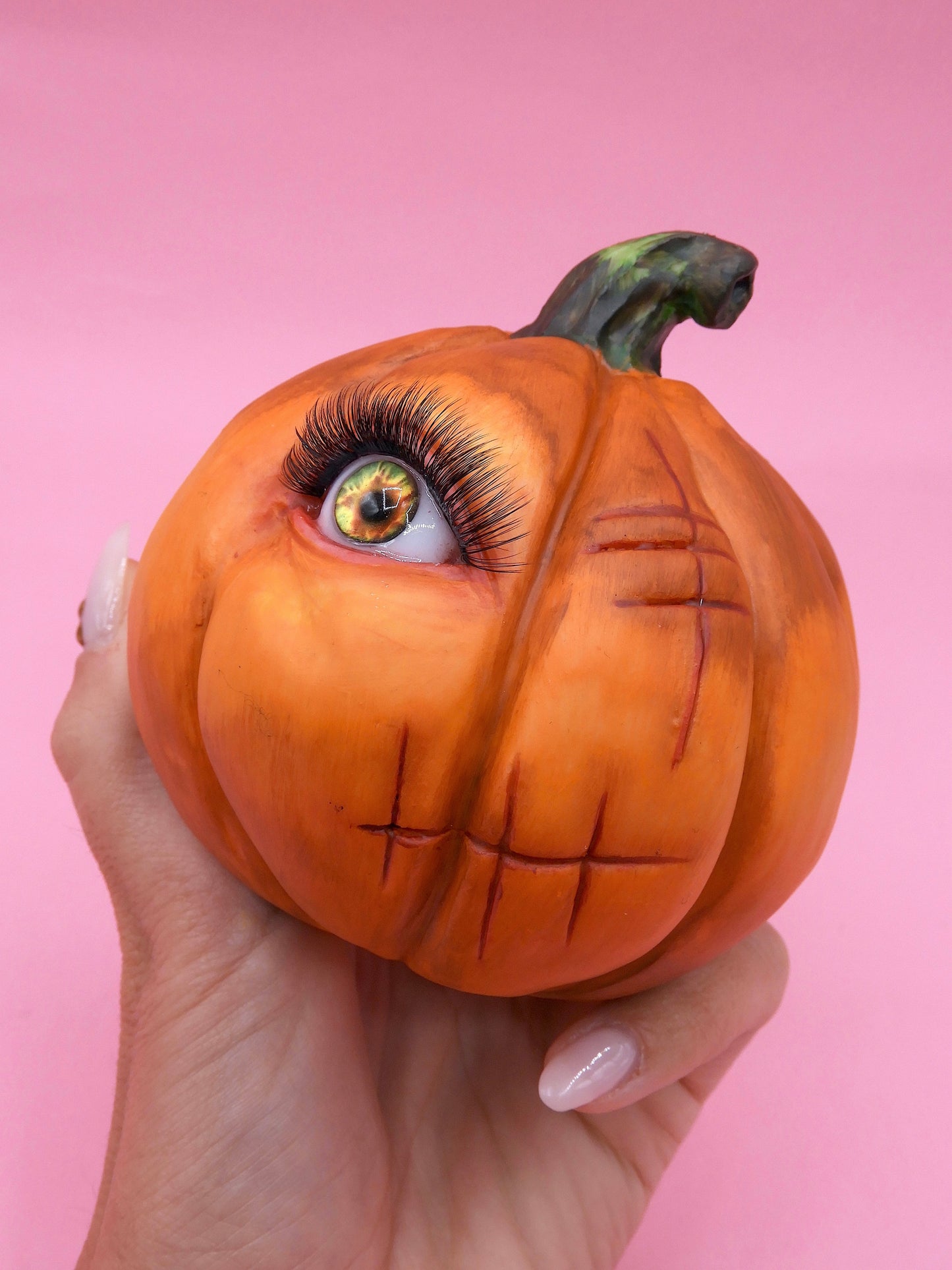 Pop Surreal Double-Faced Pumpkin – Vampire Mouth and Eye