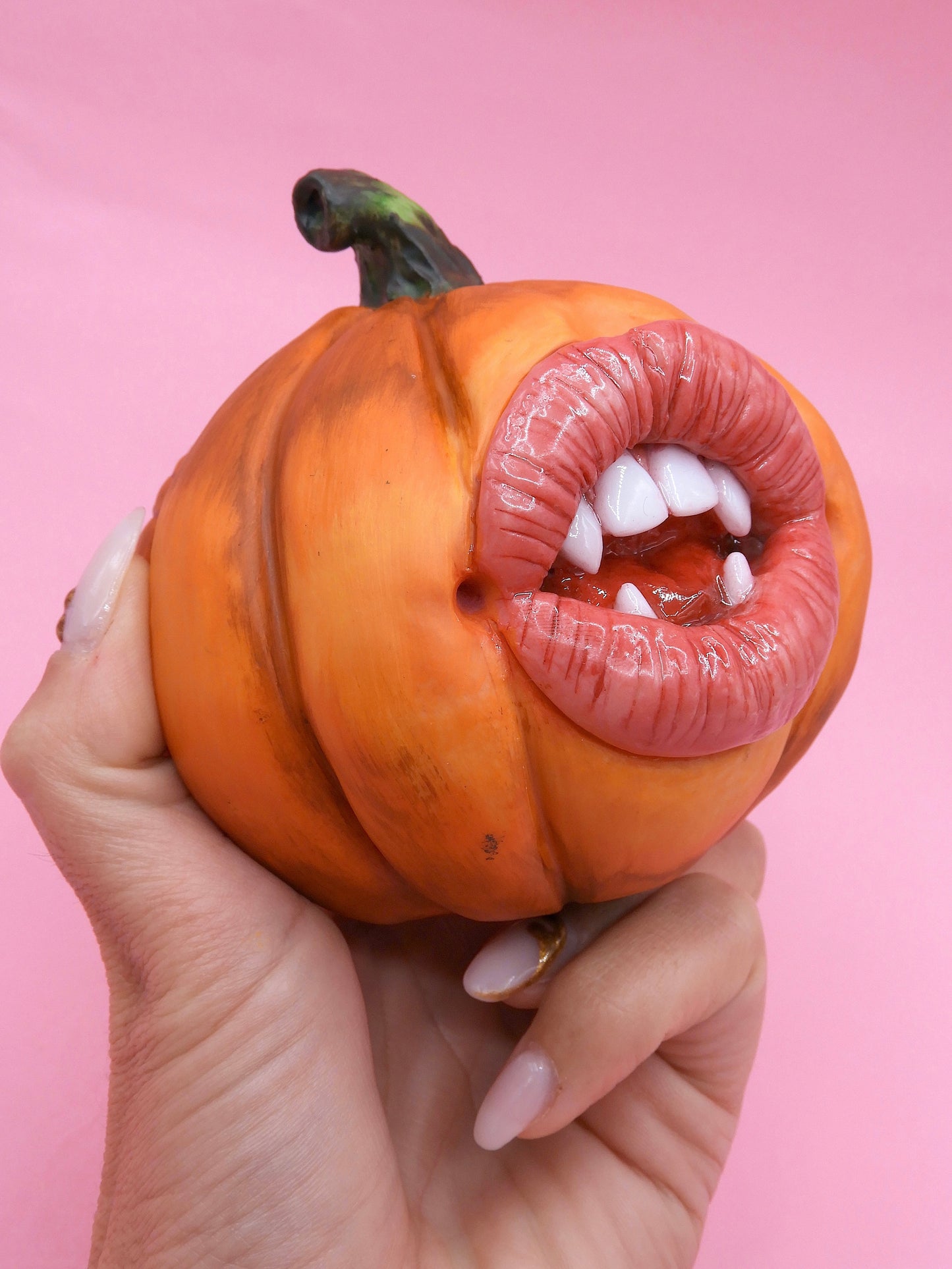 Pop Surreal Double-Faced Pumpkin – Vampire Mouth and Eye