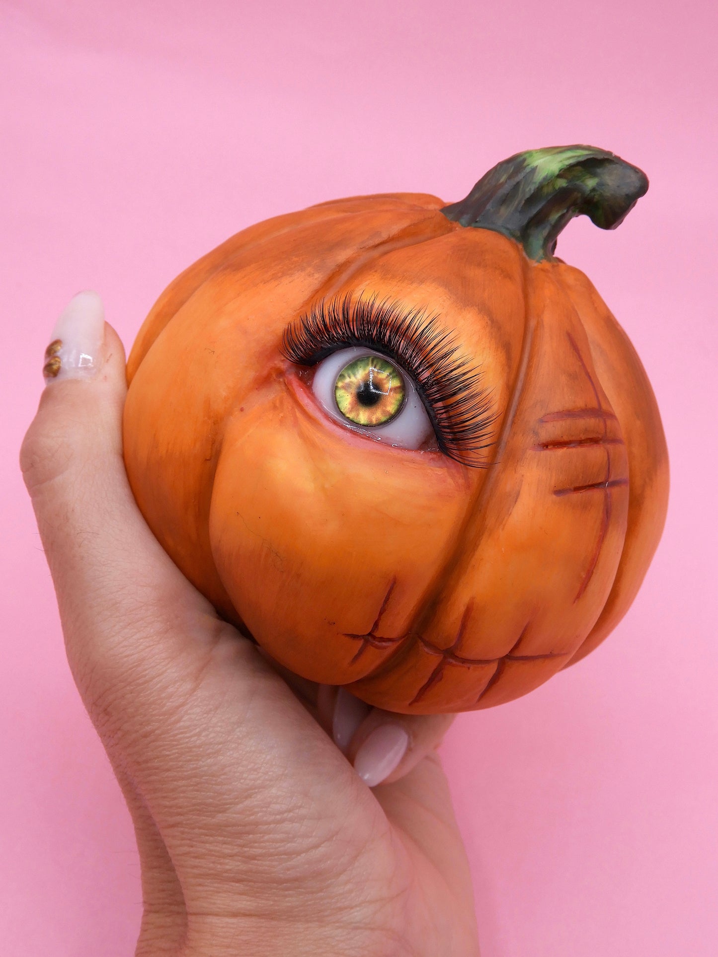 Pop Surreal Double-Faced Pumpkin – Vampire Mouth and Eye