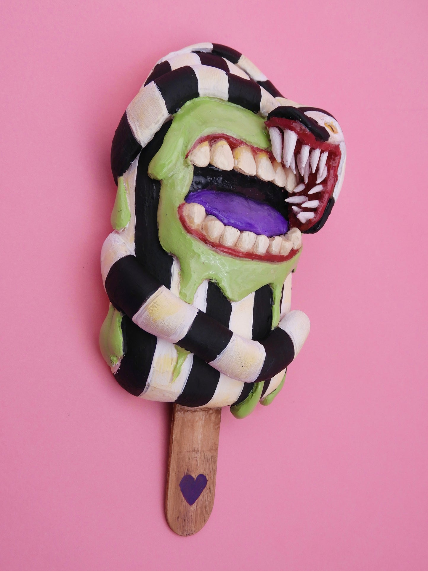 CUSTOM ORDER - Reserved to Elena Pop Surreal Ice Cream Sticks Beetlejuice