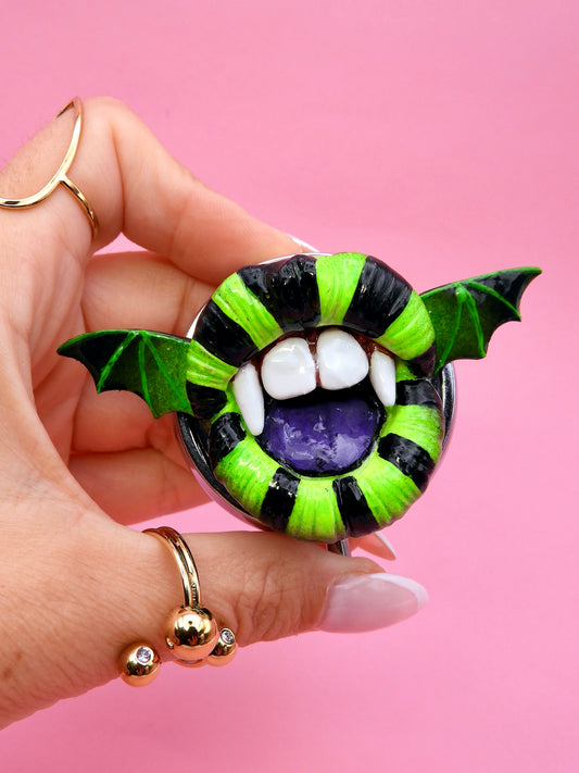 Beetlejuice Inspired Vampire Mouth Pill Box