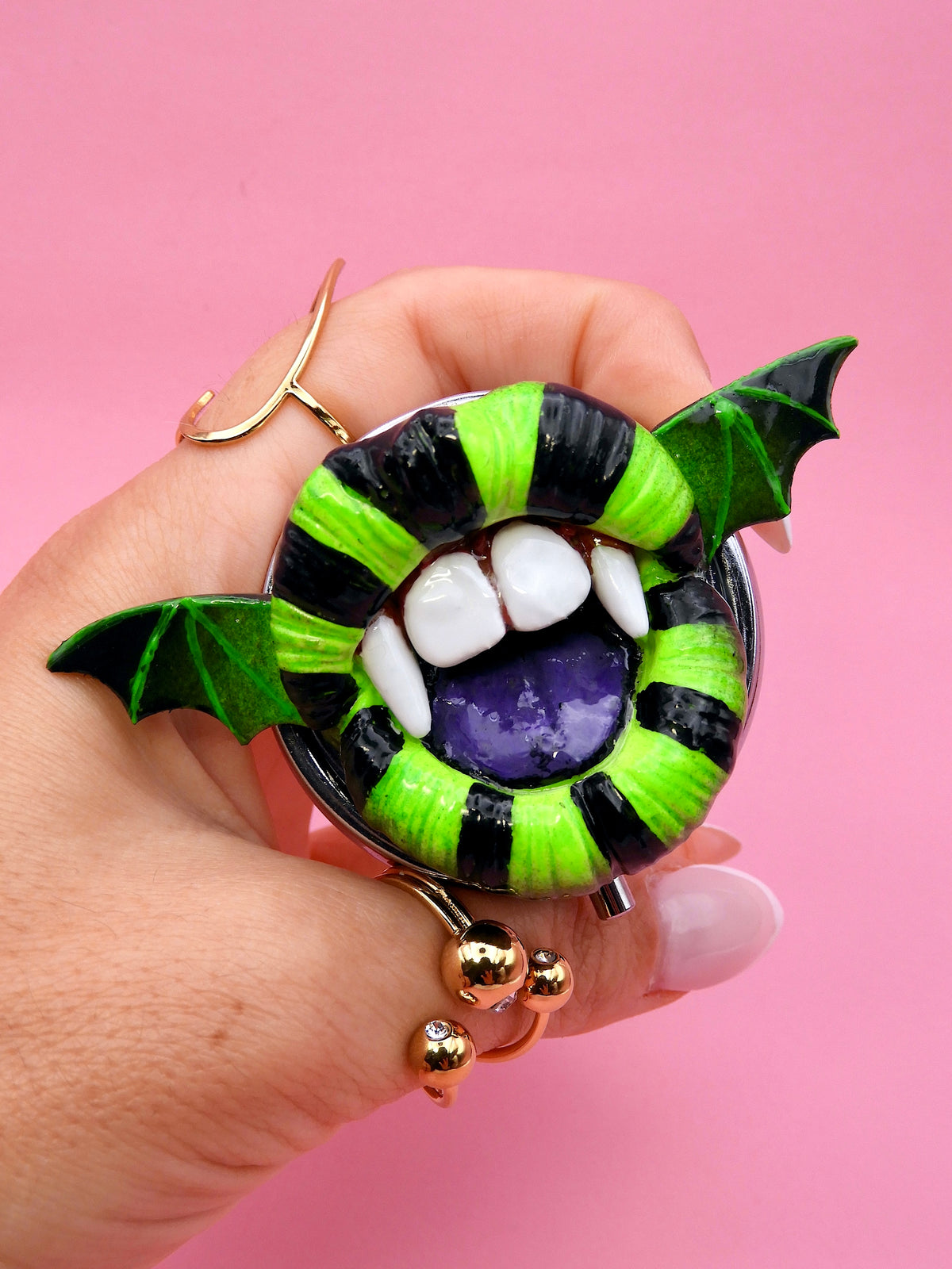 Beetlejuice Inspired Vampire Mouth Pill Box