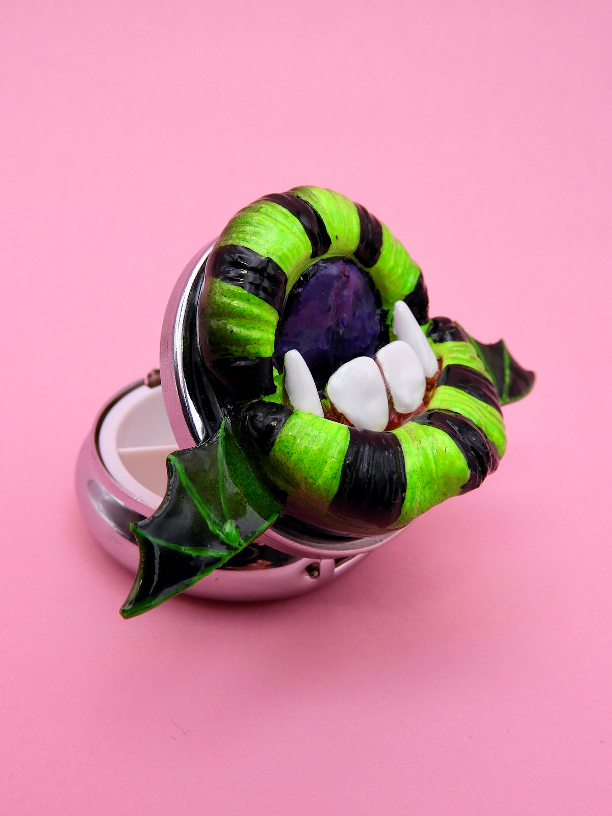 Beetlejuice Inspired Vampire Mouth Pill Box