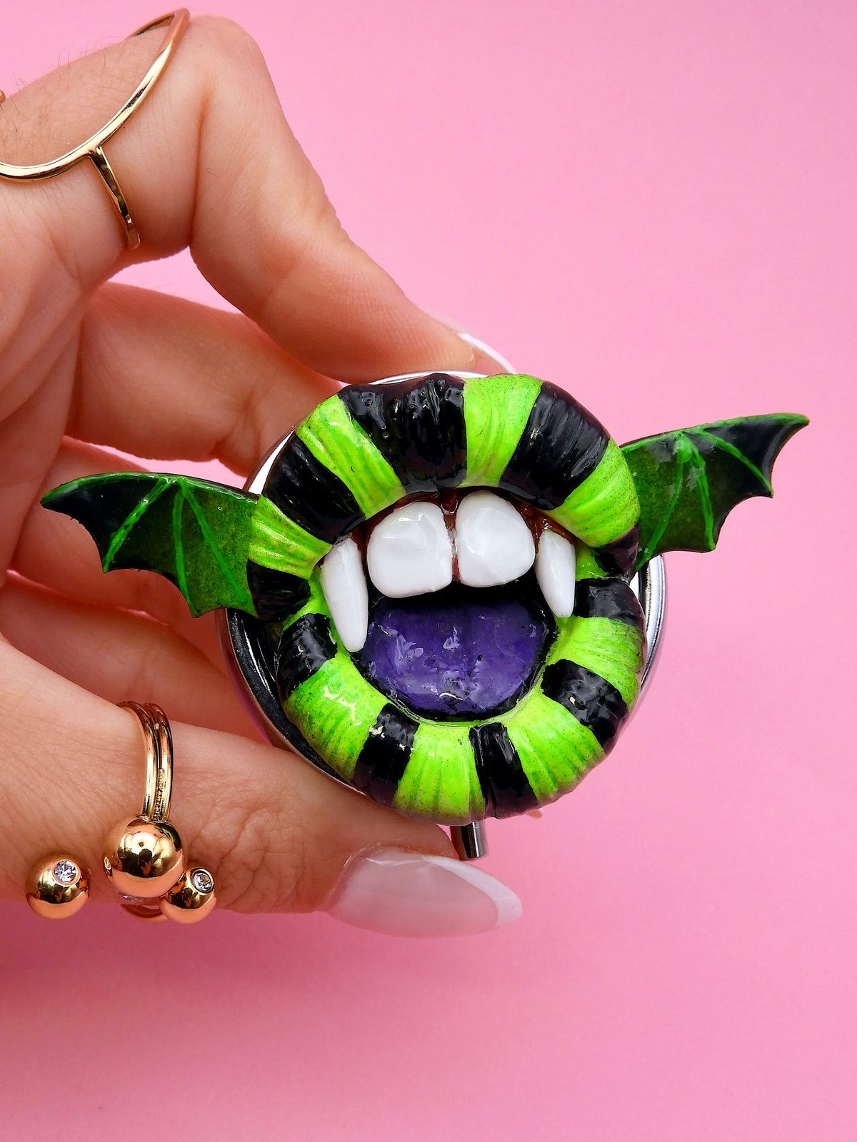 Beetlejuice Inspired Vampire Mouth Pill Box