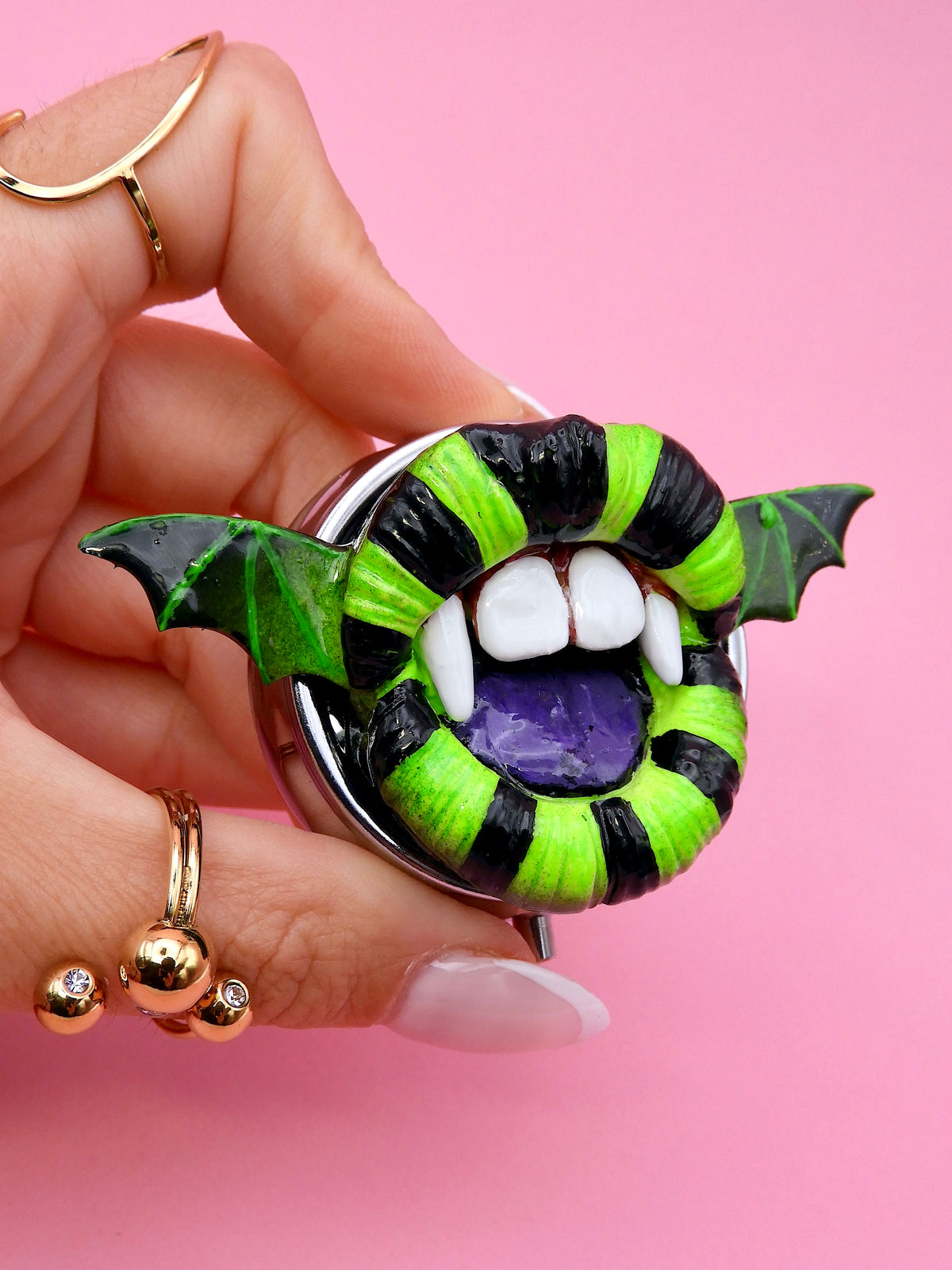 Beetlejuice Inspired Vampire Mouth Pill Box