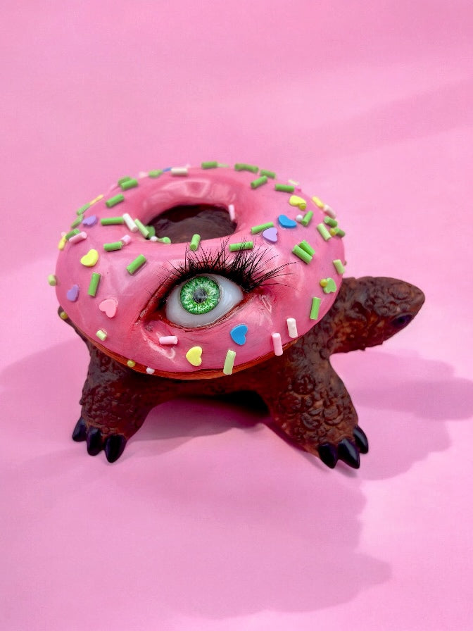 Pop Surreal Turtle Sculpture – Strange and Handmade Art
