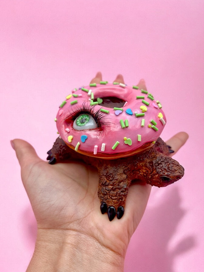 Pop Surreal Turtle Sculpture – Strange and Handmade Art