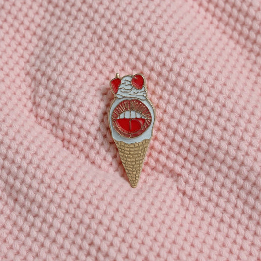 Ice Cream Pin - Limited Edition ©BibsLovelypam