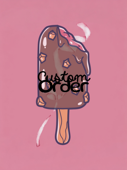 30% DEPOSIT CUSTOM ORDER - Pop Surreal Ice Cream Beetle Scarabe 2