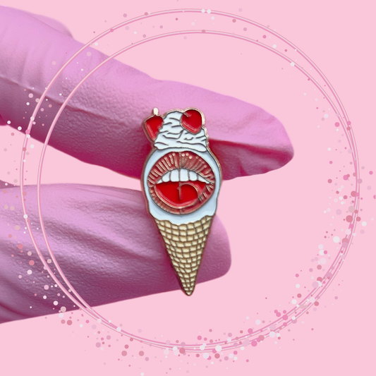 Ice Cream Pin - Limited Edition ©BibsLovelypam